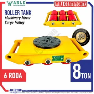 Roller Skid Tank 8 Ton Space Skates Model RSA 6 Wheels ABLE