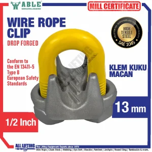 Jual Wire Rope Clip 13 mm 1/2 Inch ABLE WRC013