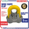 Wire Rope Clip 5 mm 3/16 Inch Klem Seling Bulldog Brand ABLE WRC005 Main