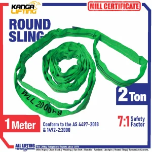 Jual Round Sling 2 Ton 1 Meter Bersertifikasi Australian Standard dan European Standar