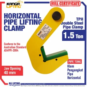 horizontal pipe lifting clamp 1,5 Ton